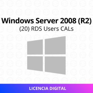 Windows Server 2008 (R2) (20) RDS Usuarios CALs