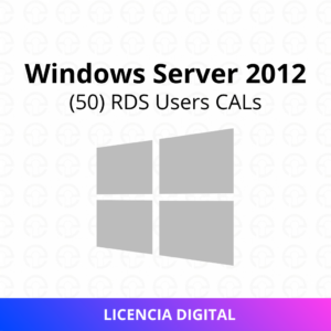 Windows Server 2012 (50) RDS Usuarios CALs