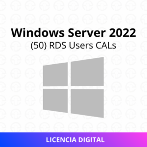 Windows Server 2022 (50) RDS Usuarios CALs