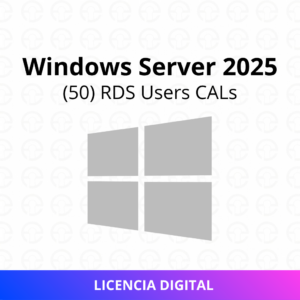 Windows Server 2025 (50) RDS Usuarios CALs